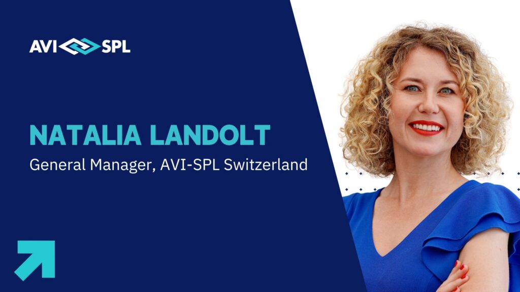 Retrato de Natalia Landolt, directora general para Suiza en AVI-SPL
